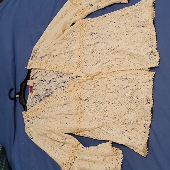 Cotton lace sweater - Picture 4 of 12